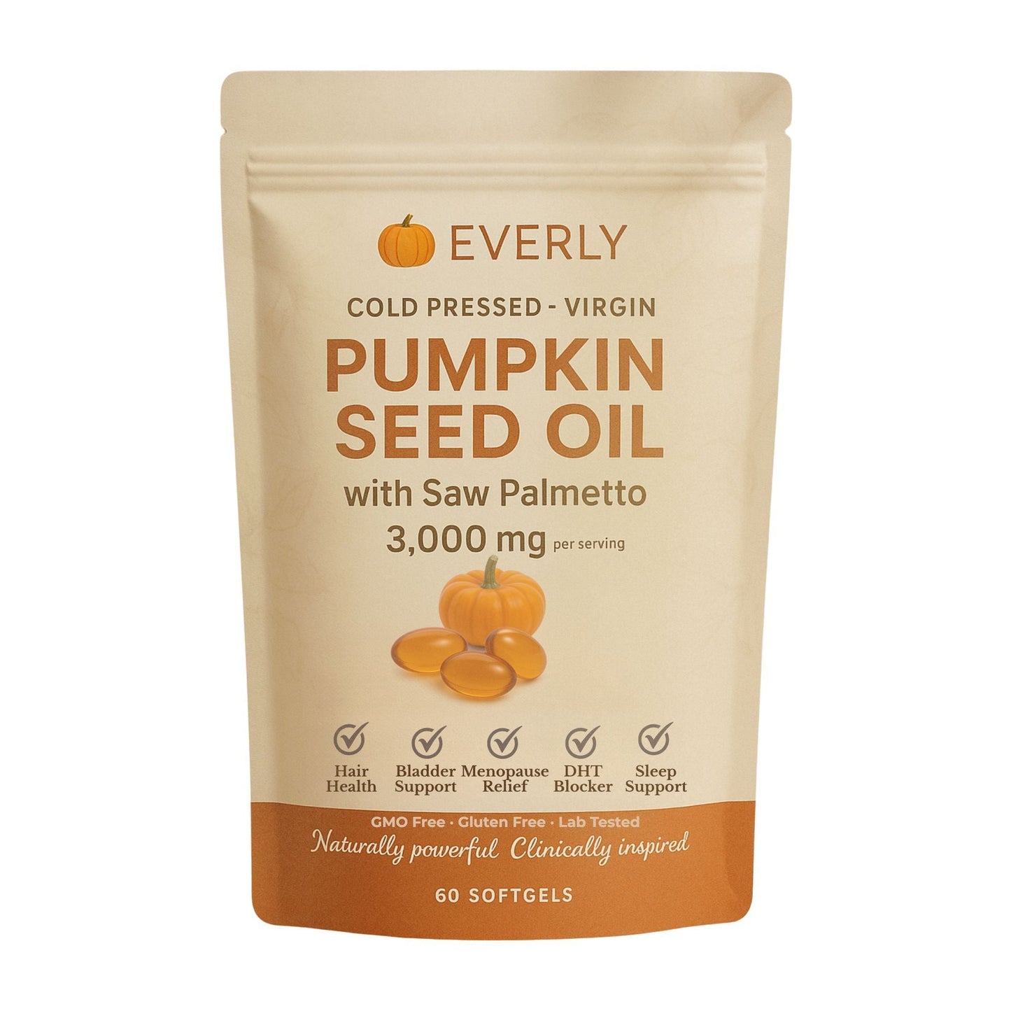 Everly® Pumpkin Seed Oil Softgels